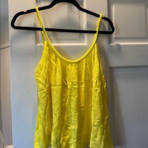 Alice + Olivia Yellow Spaghetti Strap Top